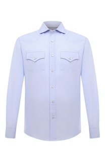 Хлопковая рубашка Brunello Cucinelli