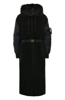 Комбинированная дубленка Prada