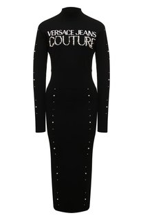 Платье из вискозы Versace Jeans Couture