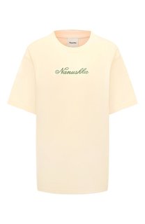 Хлопковая футболка Nanushka