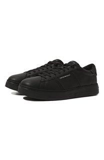 Кожаные кеды Emporio Armani