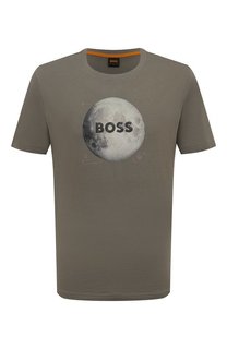 Хлопковая футболка BOSS Orange