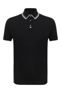 Хлопковое поло Emporio Armani