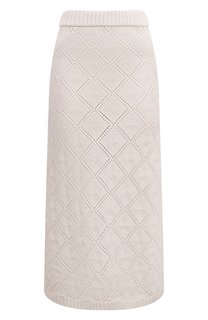 Юбка из шерсти и кашемира Elie Saab