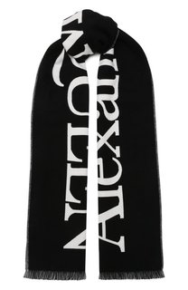 Хлопковый шарф Alexander McQueen