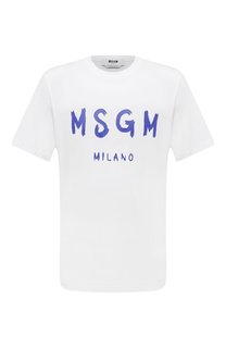 Хлопковая футболка MSGM