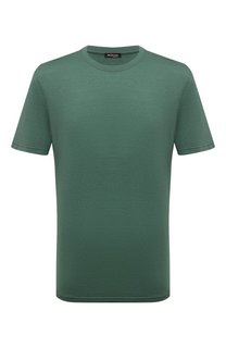 Футболка из шелка и хлопка Kiton