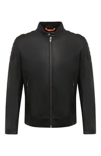Кожаная куртка BOSS Orange
