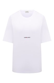 Хлопковая футболка Saint Laurent