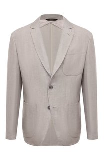 Пиджак изо льна и шерсти Brioni