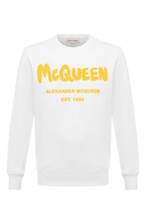 Хлопковый свитшот Alexander McQueen