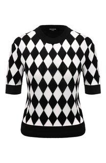 Пуловер из вискозы и хлопка Balmain