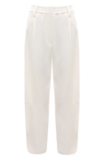 Брюки из хлопка и льна Brunello Cucinelli