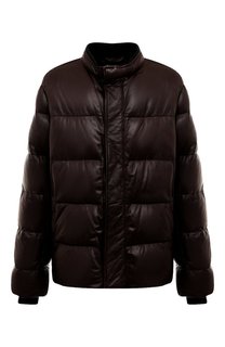 Кожаный пуховик Brioni