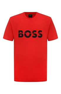 Хлопковая футболка BOSS Green
