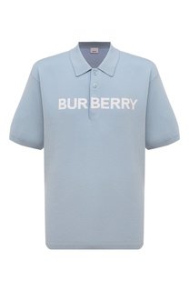 Поло из шерсти и хлопка Burberry