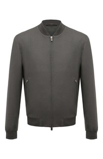 Бомбер из шелка и шерсти Corneliani
