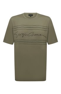 Хлопковая футболка Giorgio Armani