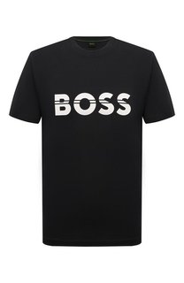 Хлопковая футболка BOSS Green