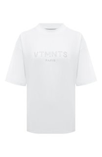 Хлопковая футболка VTMNTS