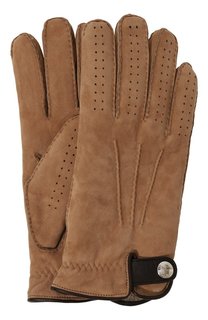 Замшевые перчатки Brunello Cucinelli