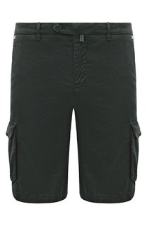 Шорты изо льна и хлопка Kiton