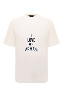 Хлопковая футболка Emporio Armani