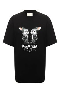 Хлопковая футболка DOMREBEL
