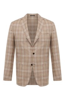 Пиджак из шерсти и шелка Sartorio
