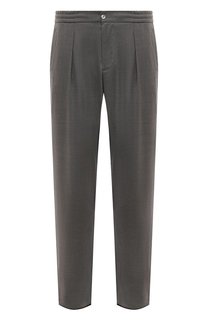 Брюки из шерсти и шелка Marco Pescarolo