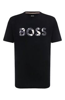 Хлопковая футболка BOSS