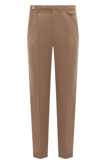 Брюки изо льна и хлопка Brunello Cucinelli