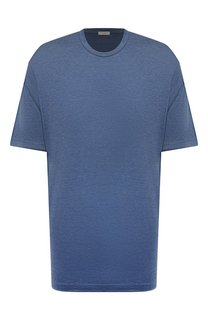 Футболка из шелка и хлопка Paul&Shark