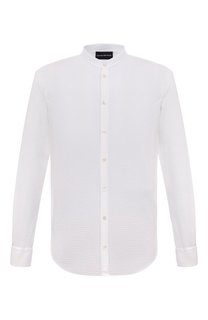 Хлопковая рубашка Emporio Armani