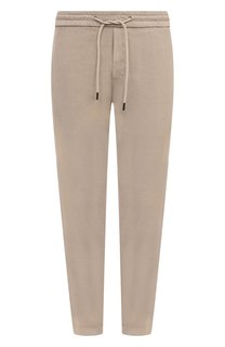 Брюки изо льна и вискозы Dondup