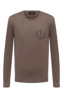 Джемпер изо льна и шелка Giorgio Armani