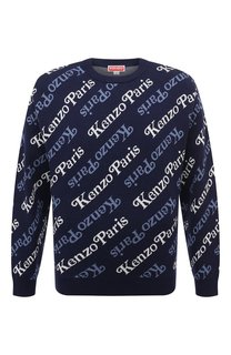 Джемпер из хлопка и шерсти Kenzo
