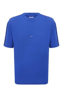 Хлопковая футболка HUGO Blue
