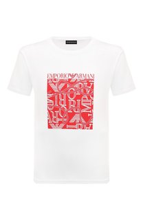 Хлопковая футболка Emporio Armani
