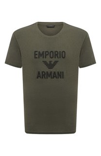 Хлопковая футболка Emporio Armani