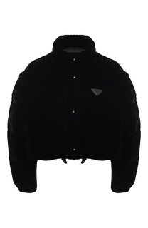 Бархатный пуховик Prada