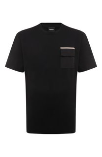 Хлопковая футболка BOSS