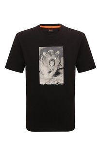 Хлопковая футболка BOSS Orange