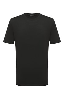 Футболка из шелка и хлопка Kiton