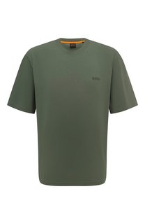 Хлопковая футболка BOSS Orange