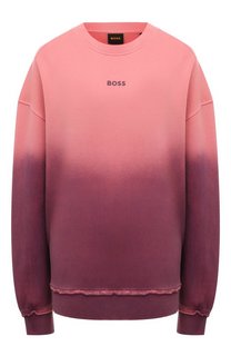 Хлопковый свитшот BOSS Orange