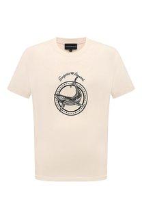 Хлопковая футболка Emporio Armani