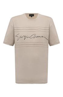 Хлопковая футболка Giorgio Armani