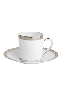 Чашка кофейная с блюдцем Athena Platine Bernardaud