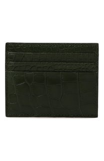 Футляр для кредитных карт из кожи аллигатора Prada